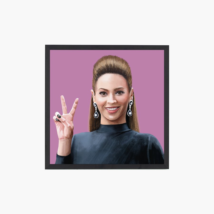 Beyonce Peace Art Print - DesignPlace