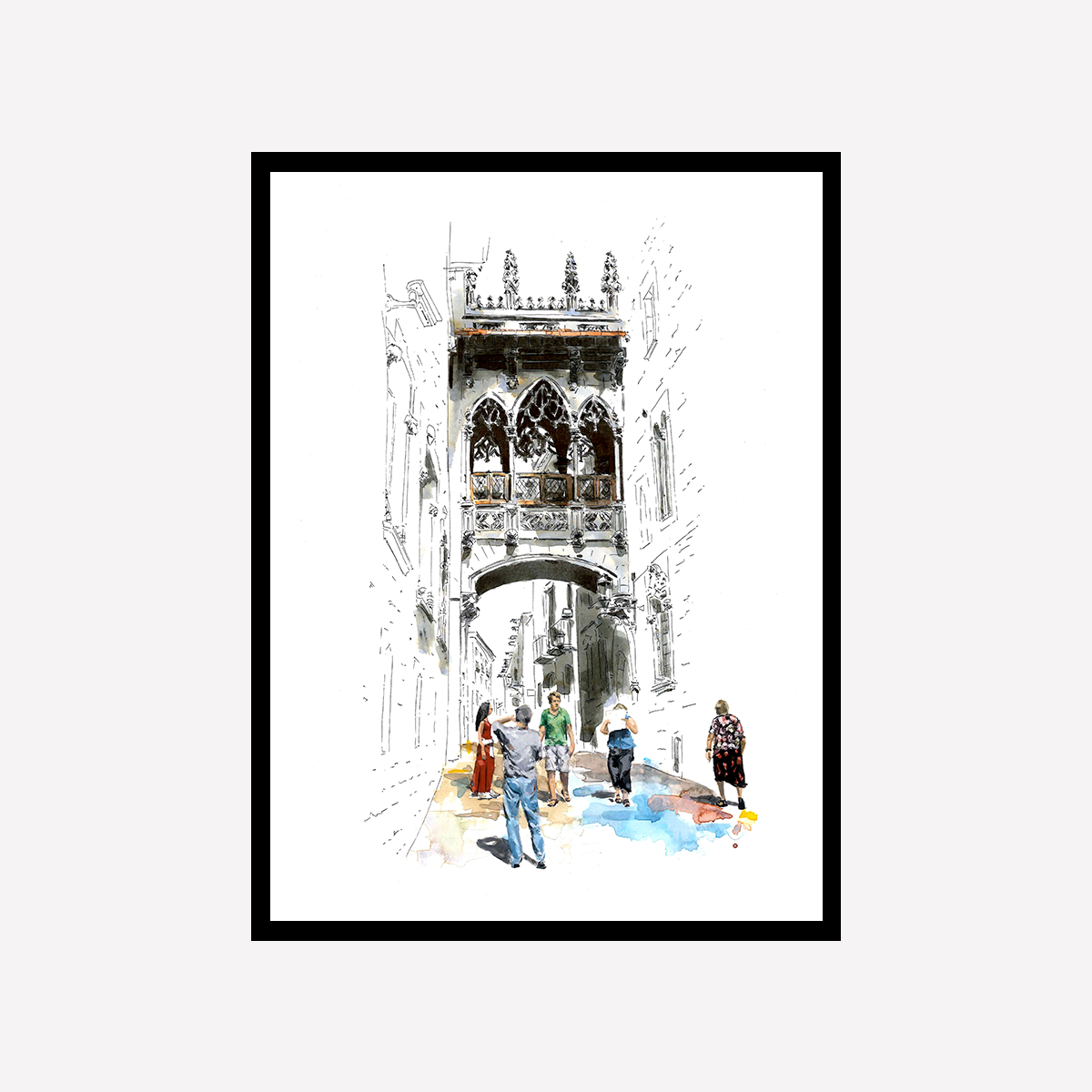 Bisbe Street In Summer Art Print