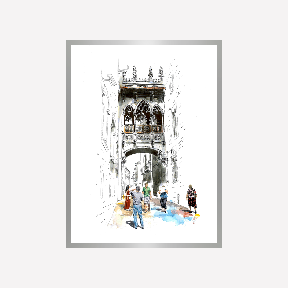 Bisbe Street In Summer Art Print