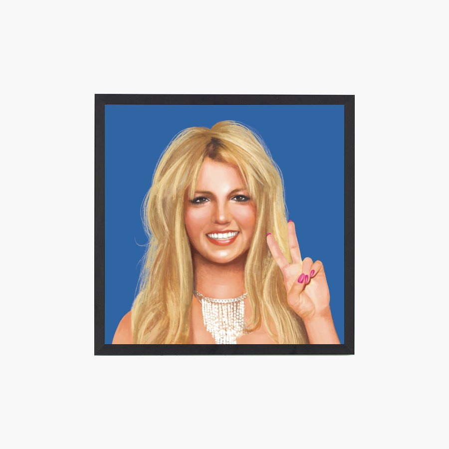 Britney Spears Peace Art Print - DesignPlace