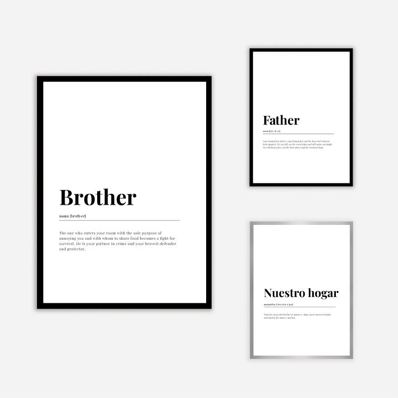 Brother Dictionary Art Print - DesignPlace