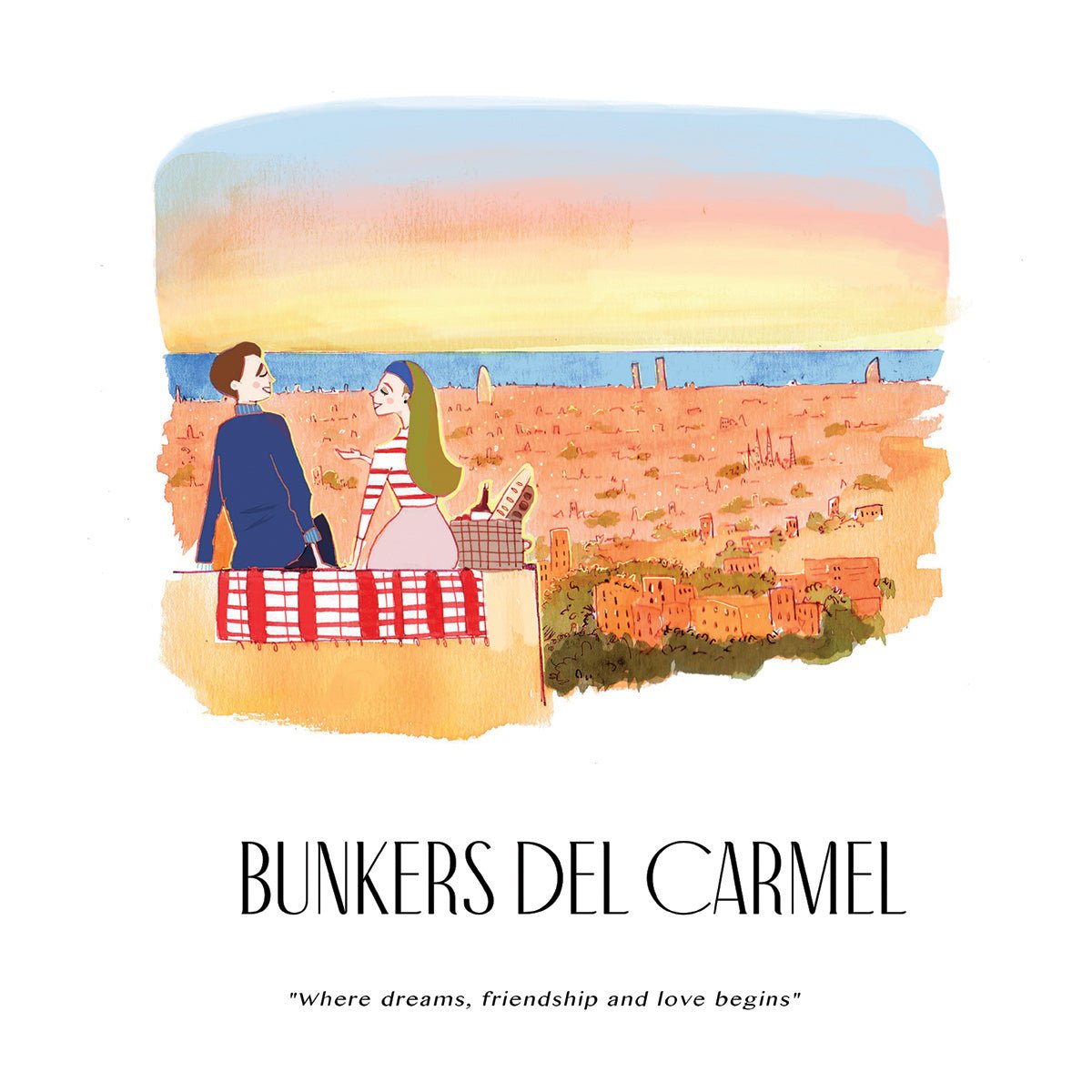 Bunkers del Carmel Art Print - DesignPlace