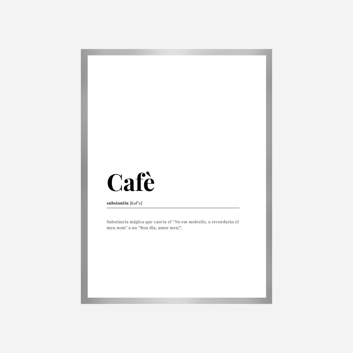 Cafe Catalan Dictionary Art Print - DesignPlace