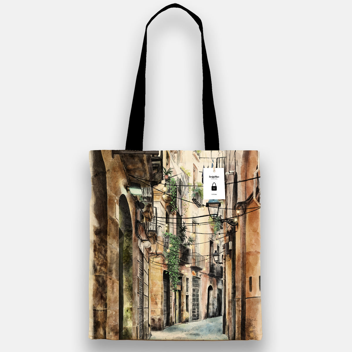 Calles del Born Tote Bag