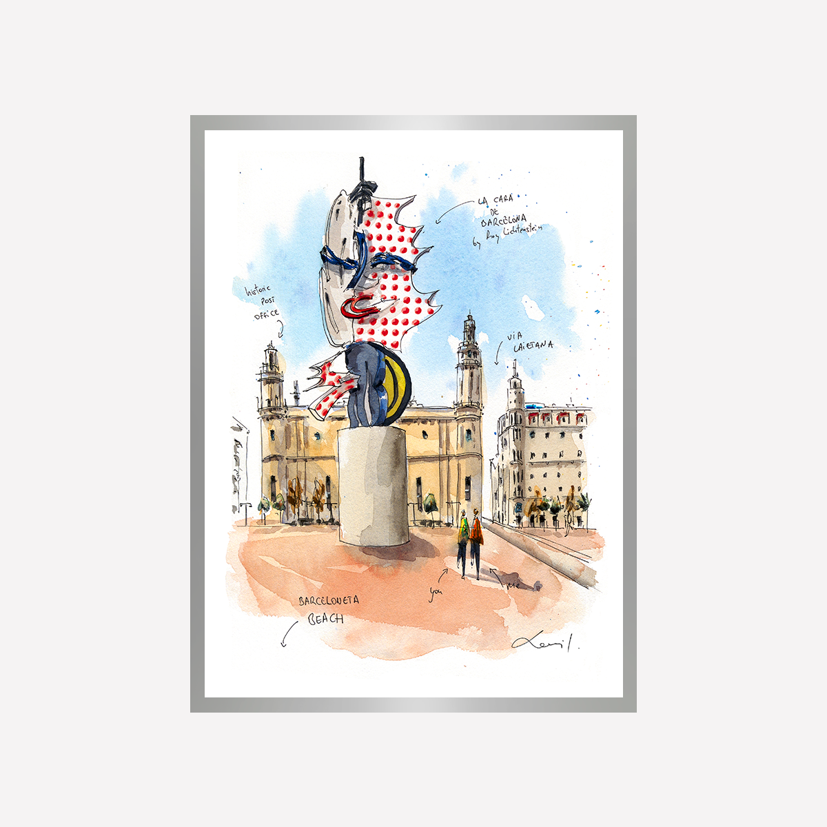 La Cara de Barcelona Art Print