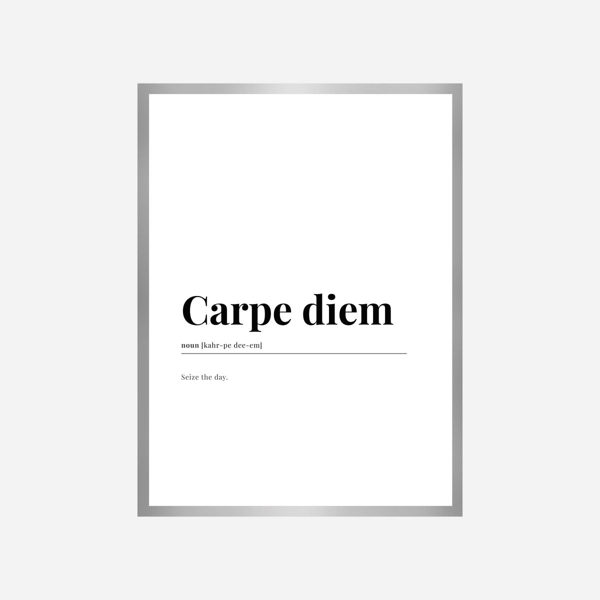 Carpe Diem English Dictionary Art Print - DesignPlace