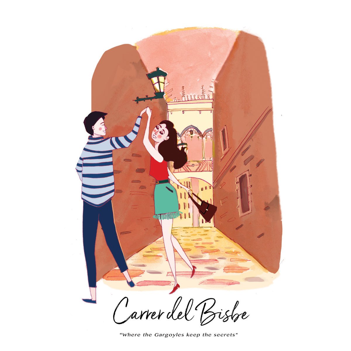 Carrer del Bisbe Secrets Art Print - DesignPlace