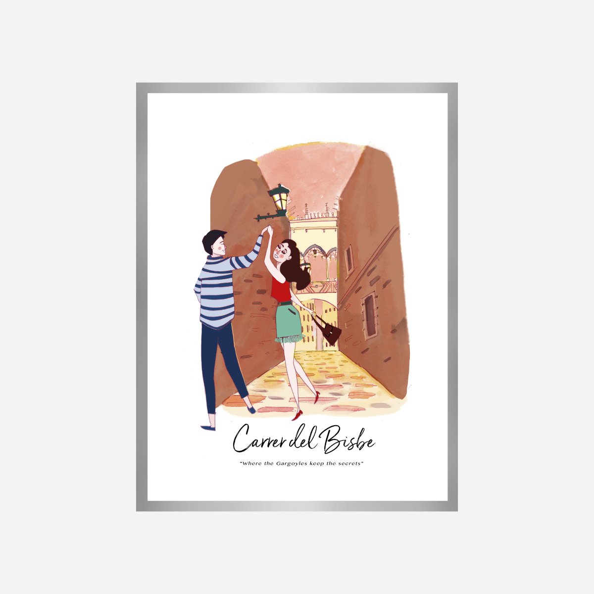 Carrer del Bisbe Secrets Art Print - DesignPlace