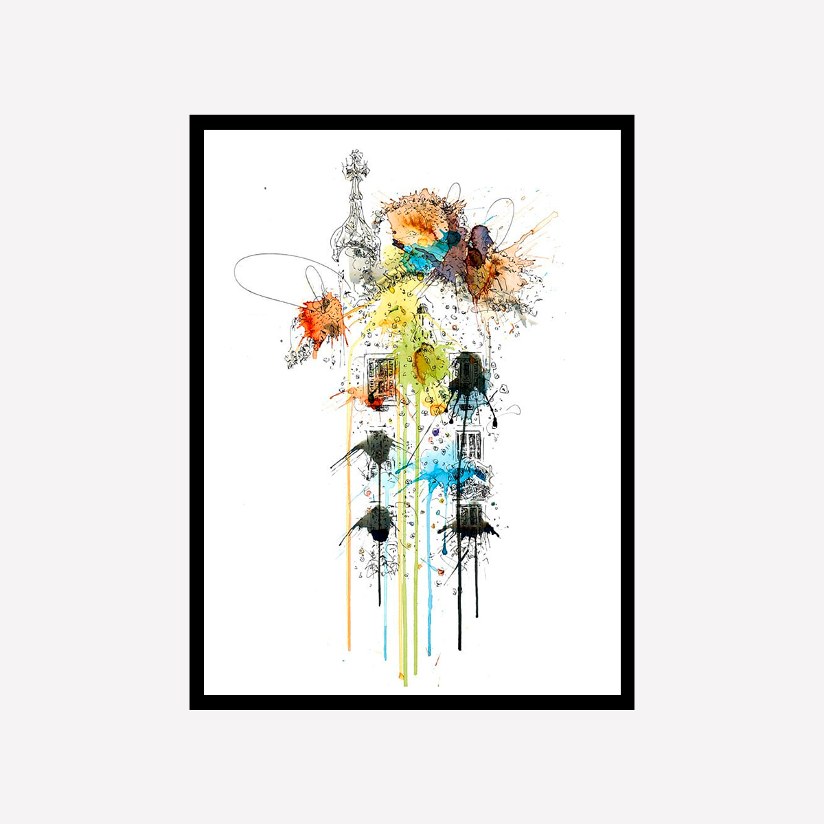 Casa Batllo Colour Explosion Art Print