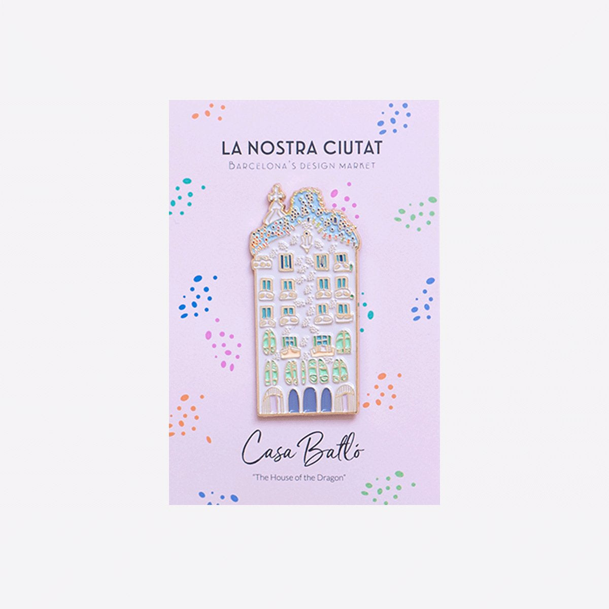 Casa Batllo Enamel Magnet - DesignPlace