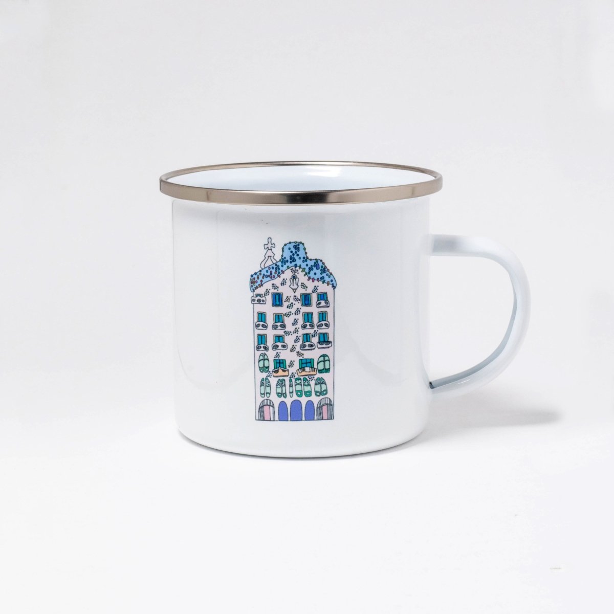 Casa Batllo Enamel Mug - DesignPlace