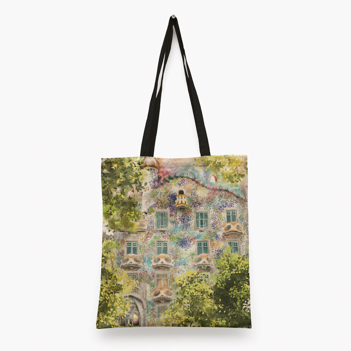 Casa Batllo en Verde Tote bag