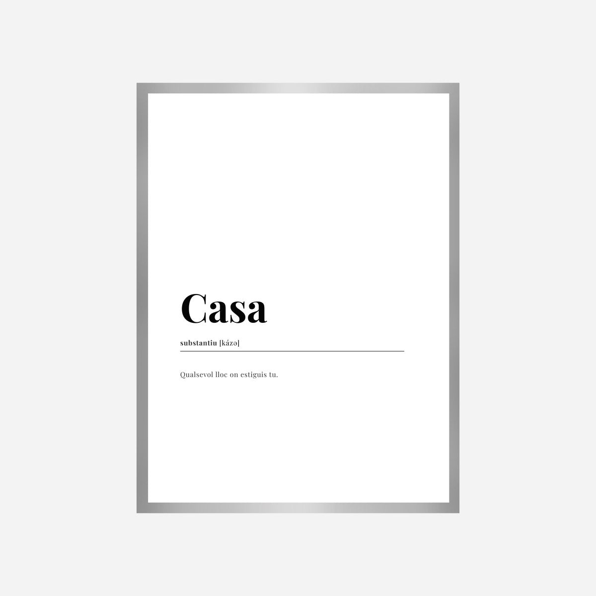 Casa Catalan Dictionary Art Print - DesignPlace