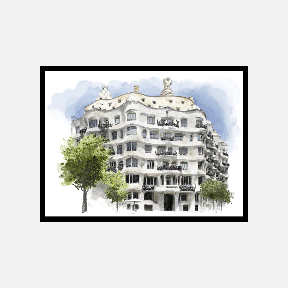 Casa Milà Art Print - DesignPlace