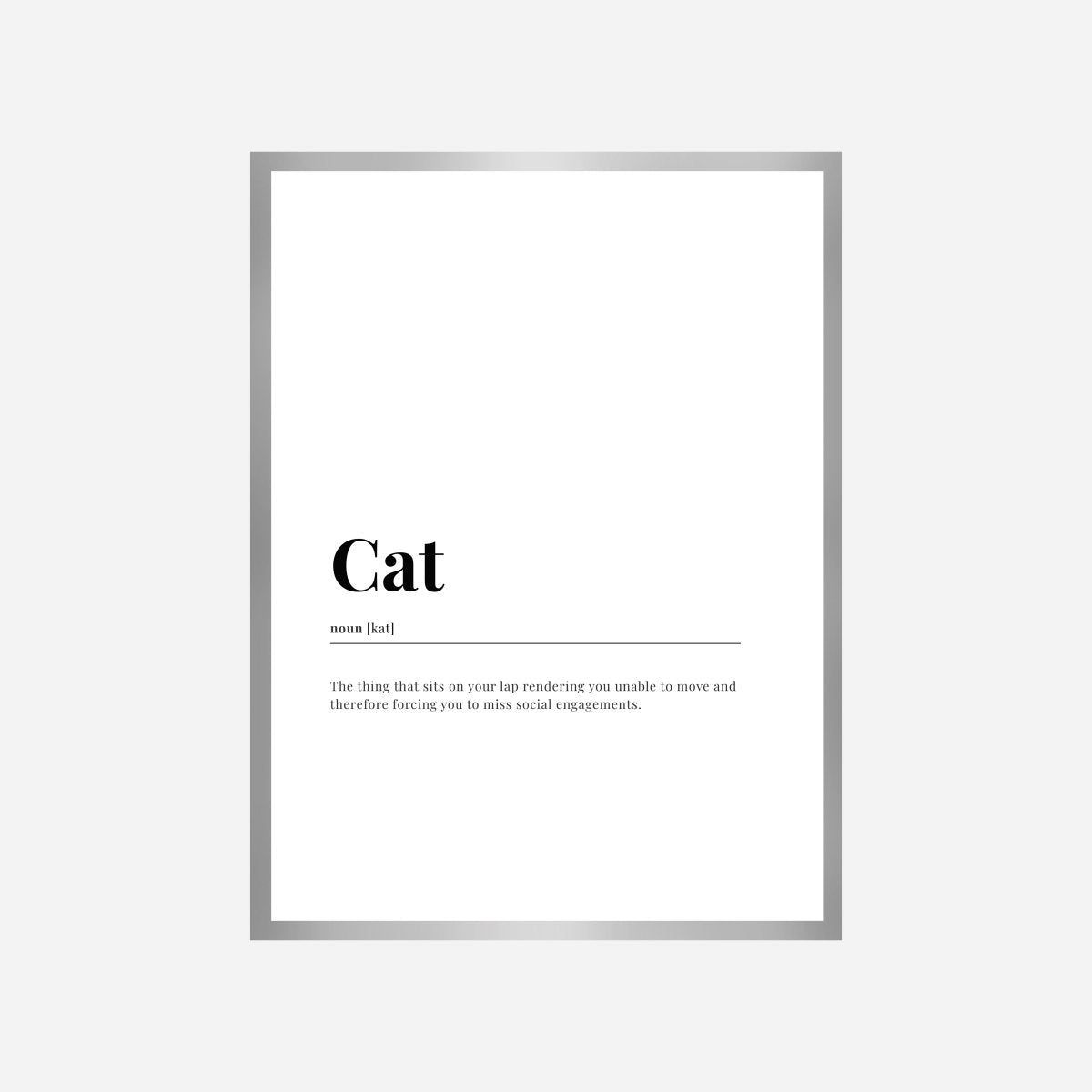 Cat Dictionary Art Print - DesignPlace