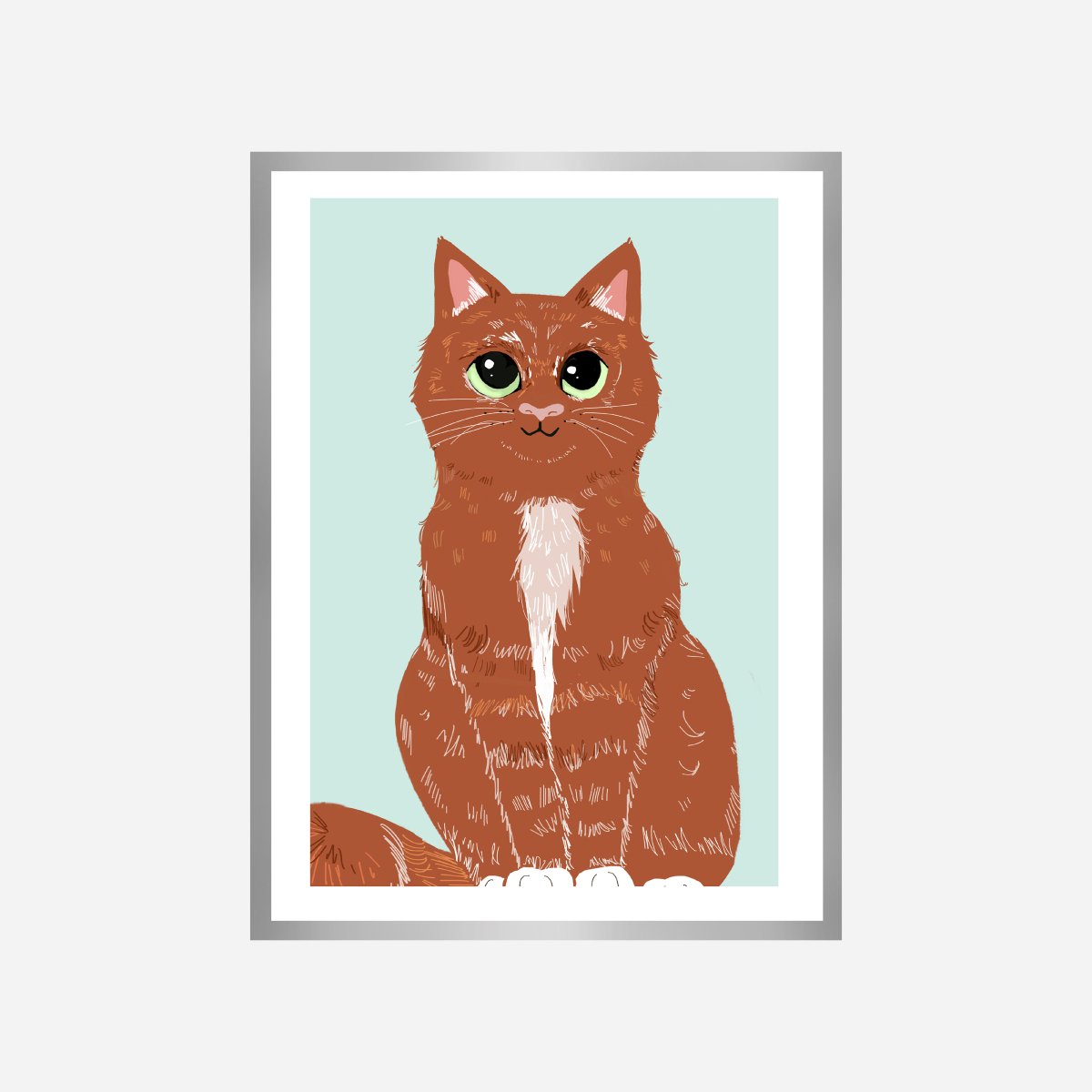 Cat Mint Art Print - DesignPlace