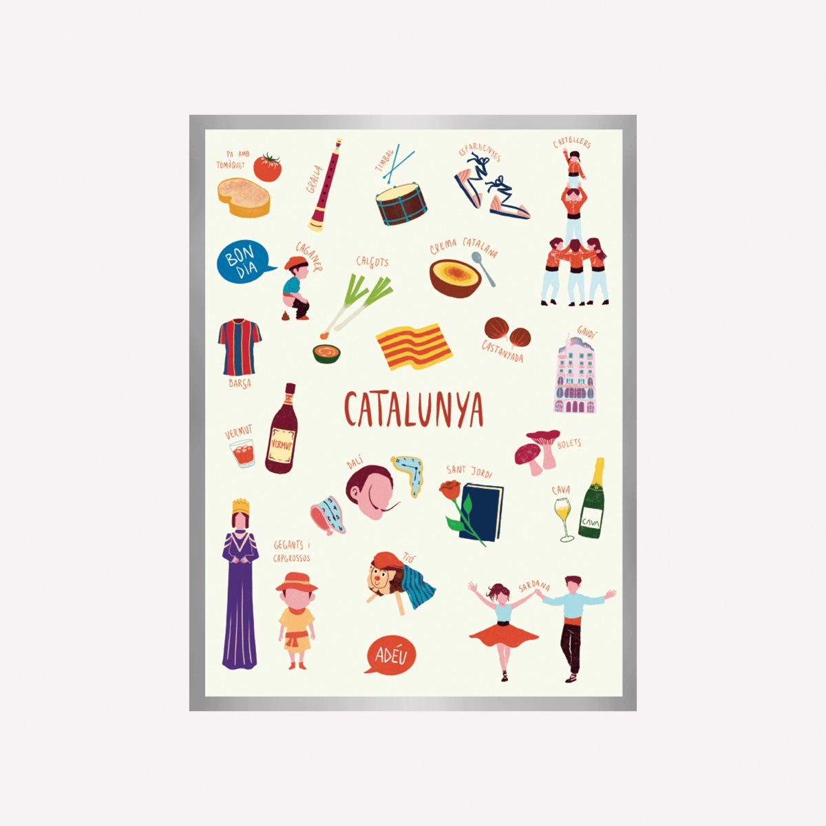 Catalunya Monumentos Art Print - DesignPlace