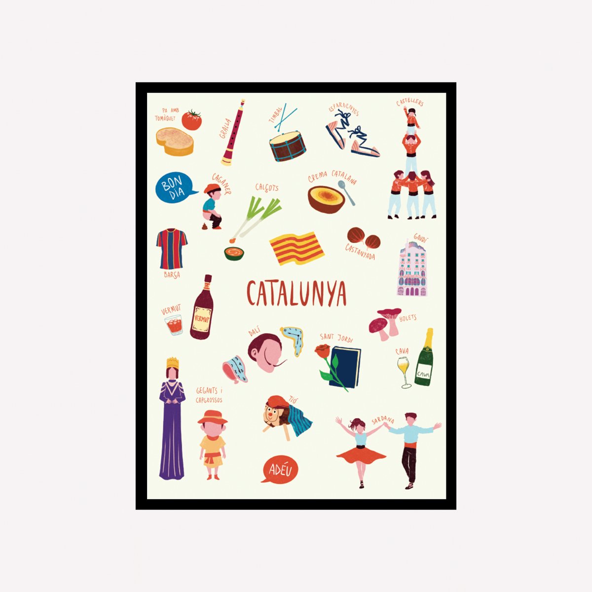 Catalunya Monumentos Art Print - DesignPlace