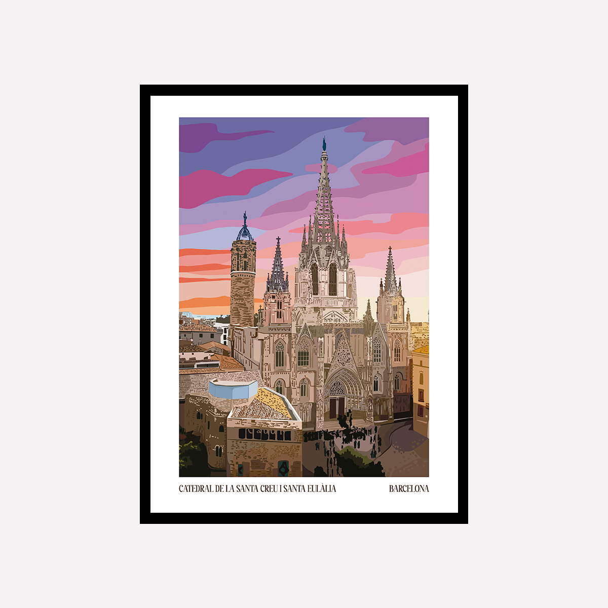 Vector Catedral de Barcelona