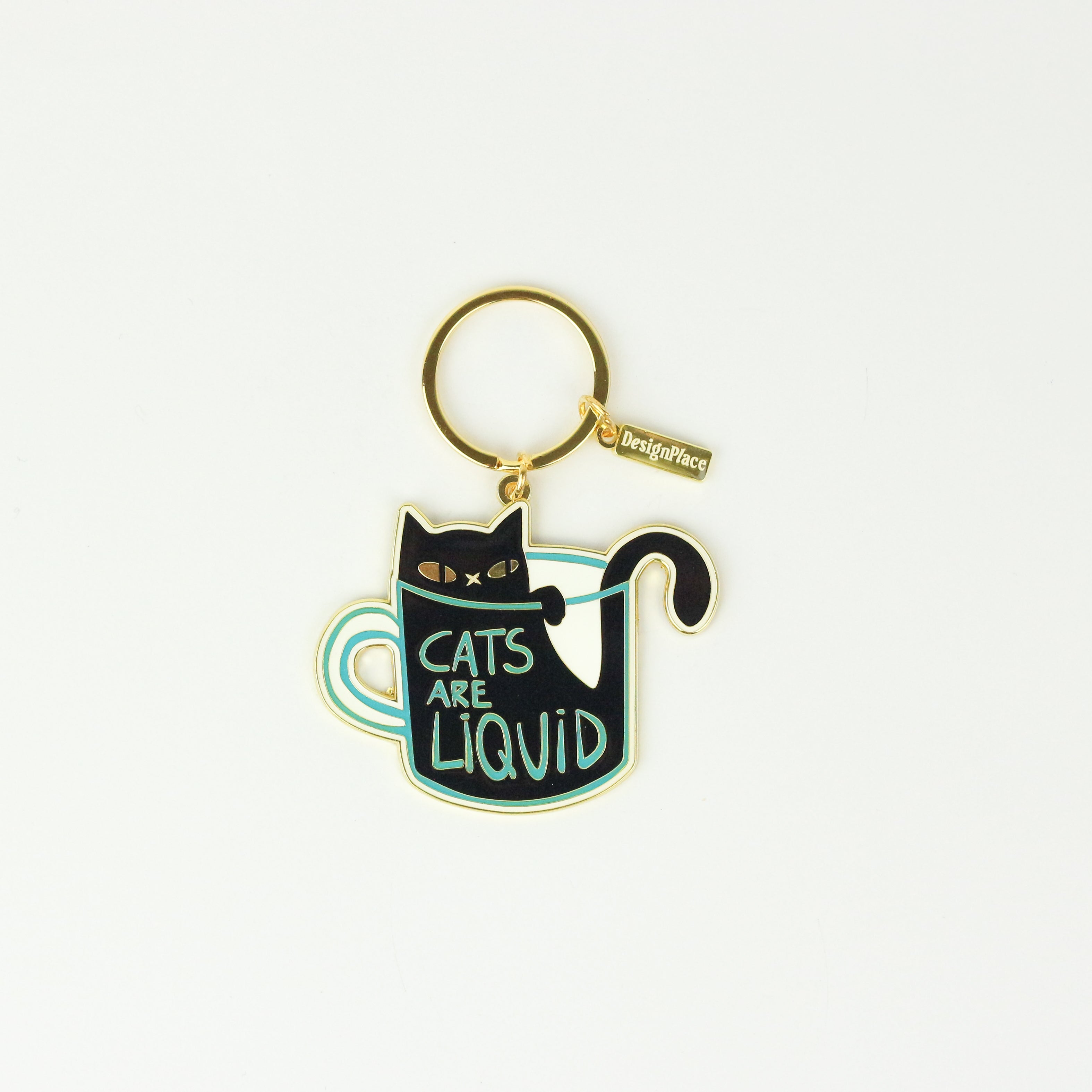 Cats are liquid Keychain