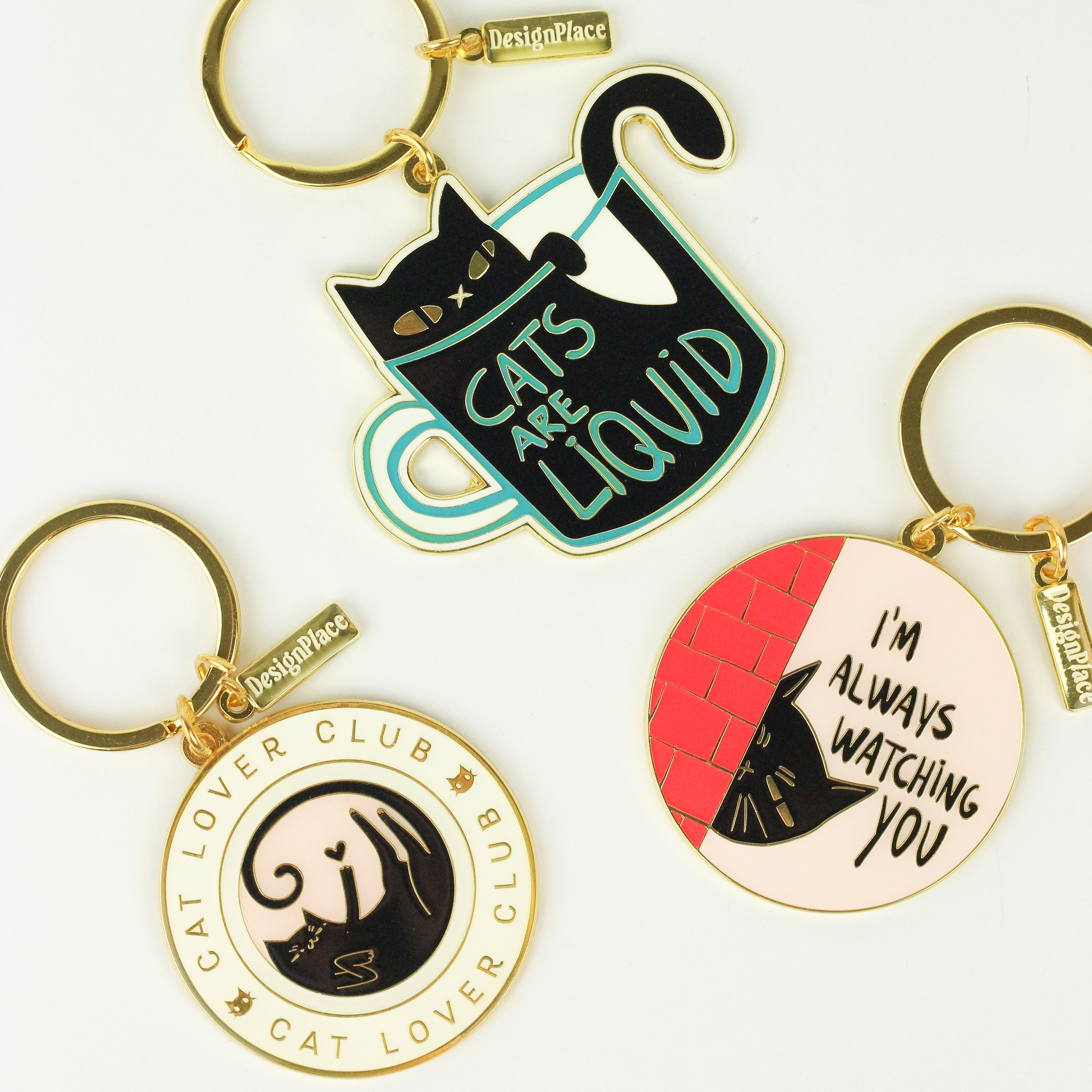 Cats are liquid Keychain