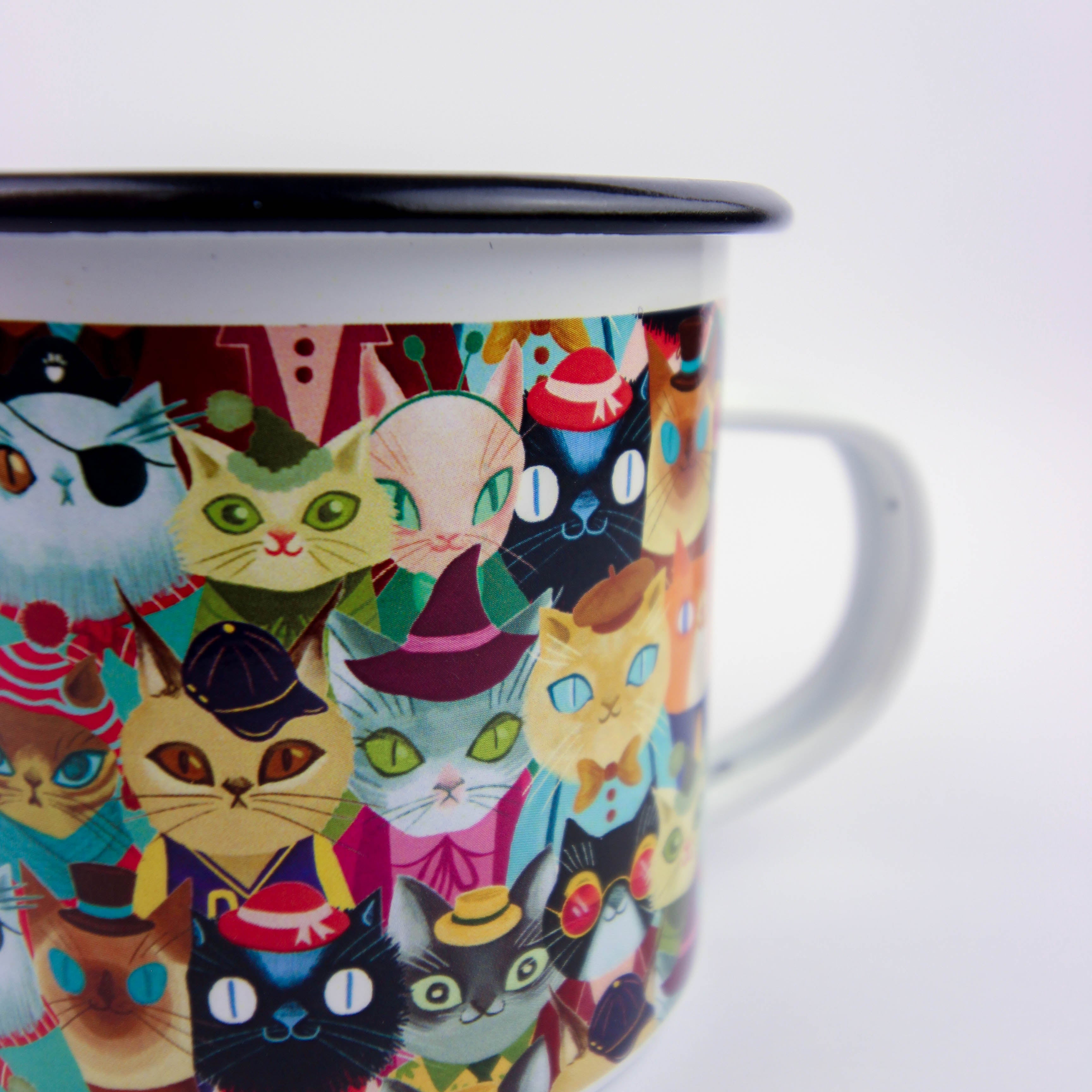 Cattastic Enamel Mug