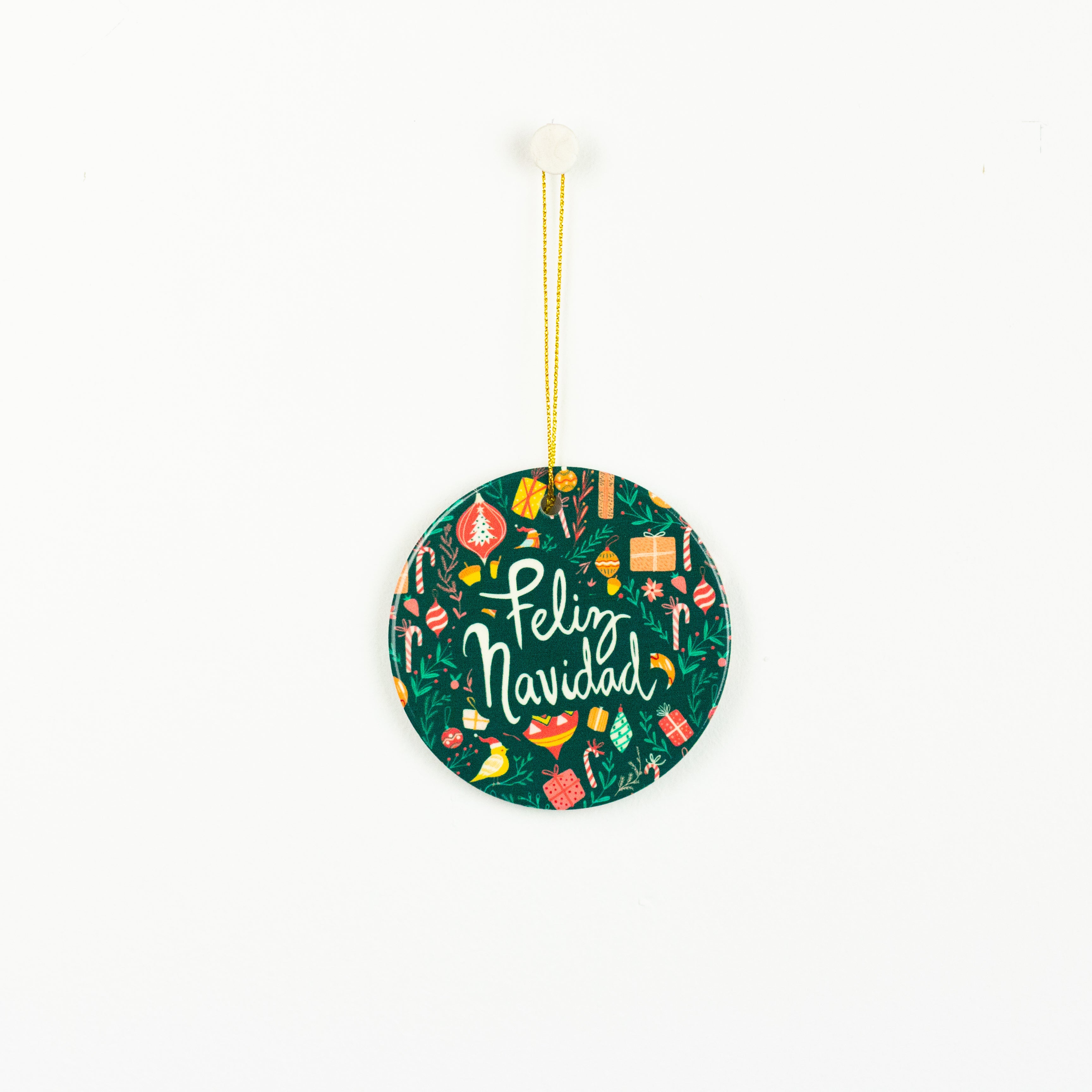 Christmas Time Feliz Navidad Ornament