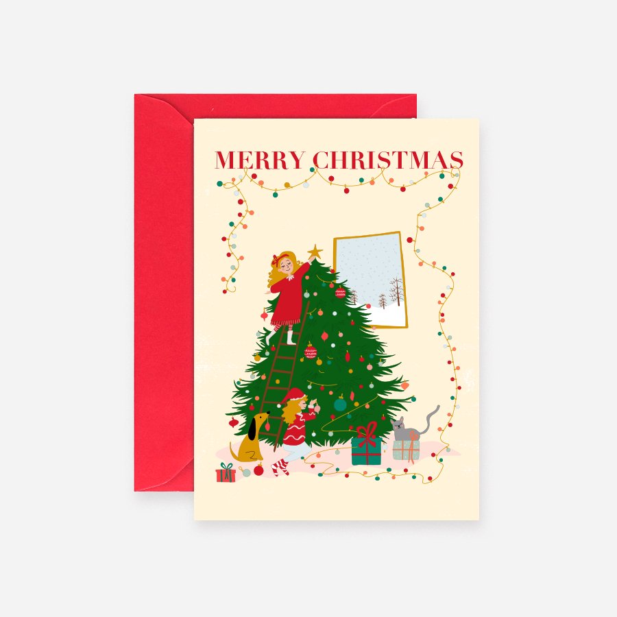 Christmas Tree ENG Tarjeta - DesignPlace