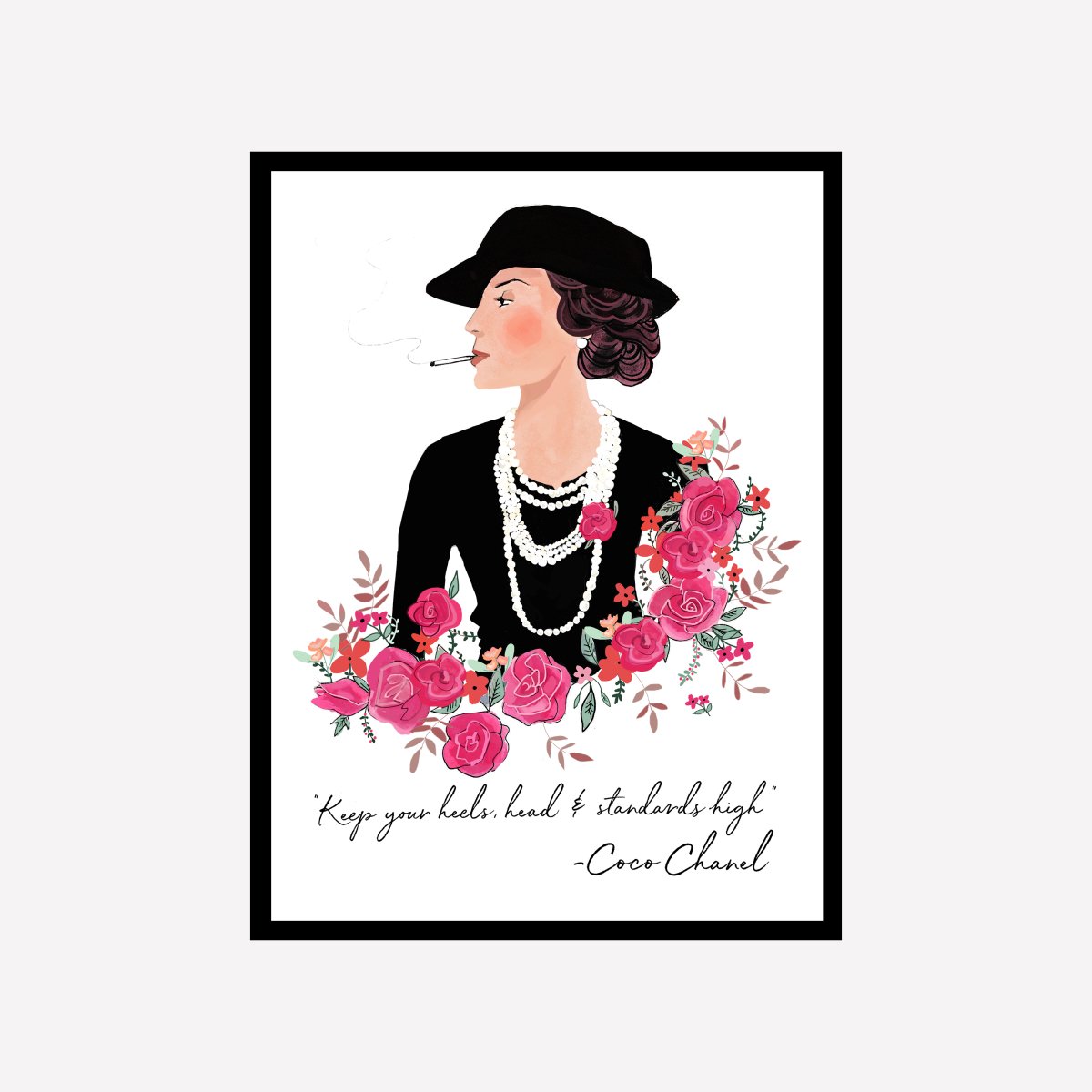 Coco Chanel Art Print - DesignPlace