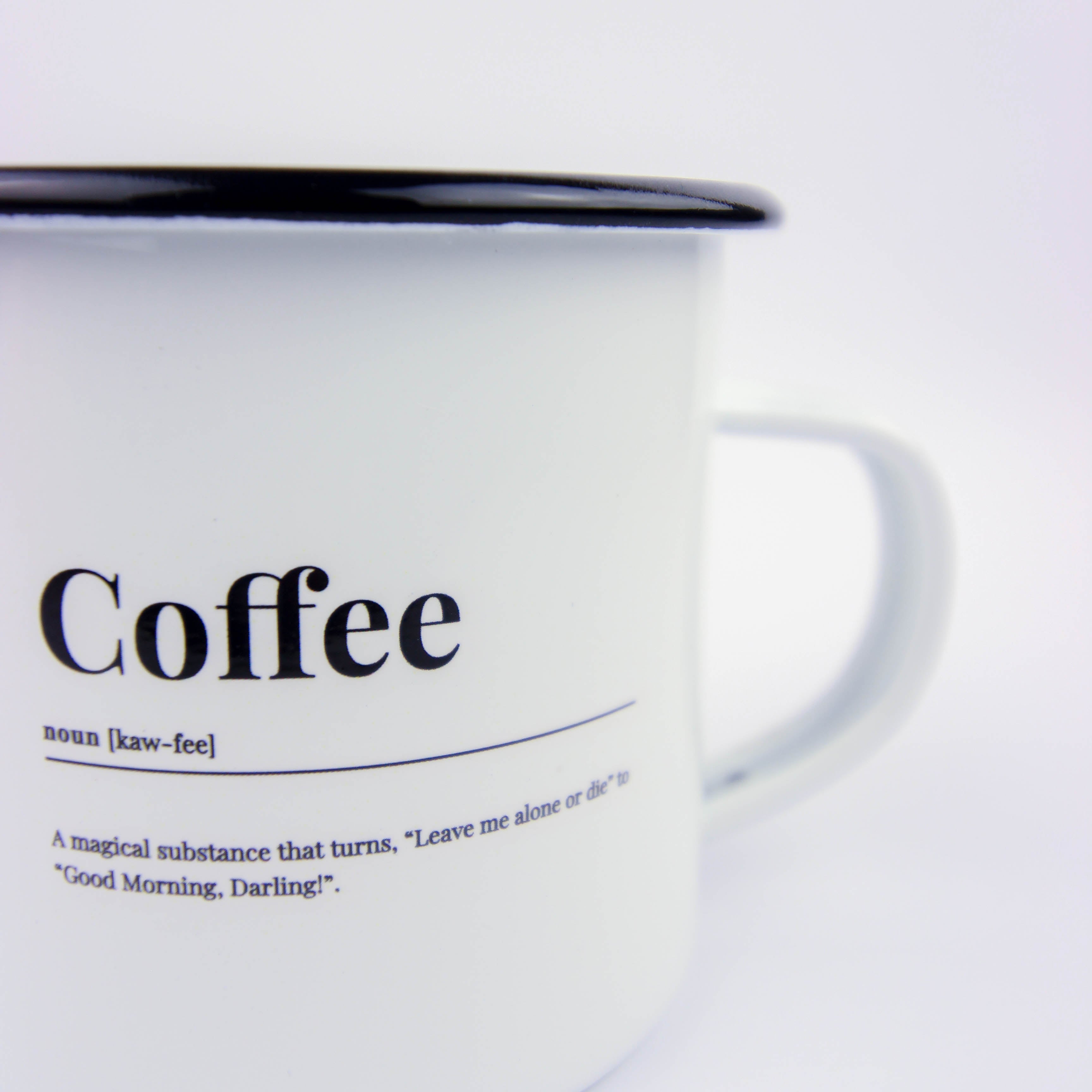 Coffe Definition Enamel Mug