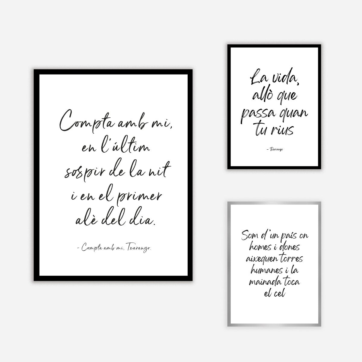 Compta Amb Mi Quote Art Print - DesignPlace