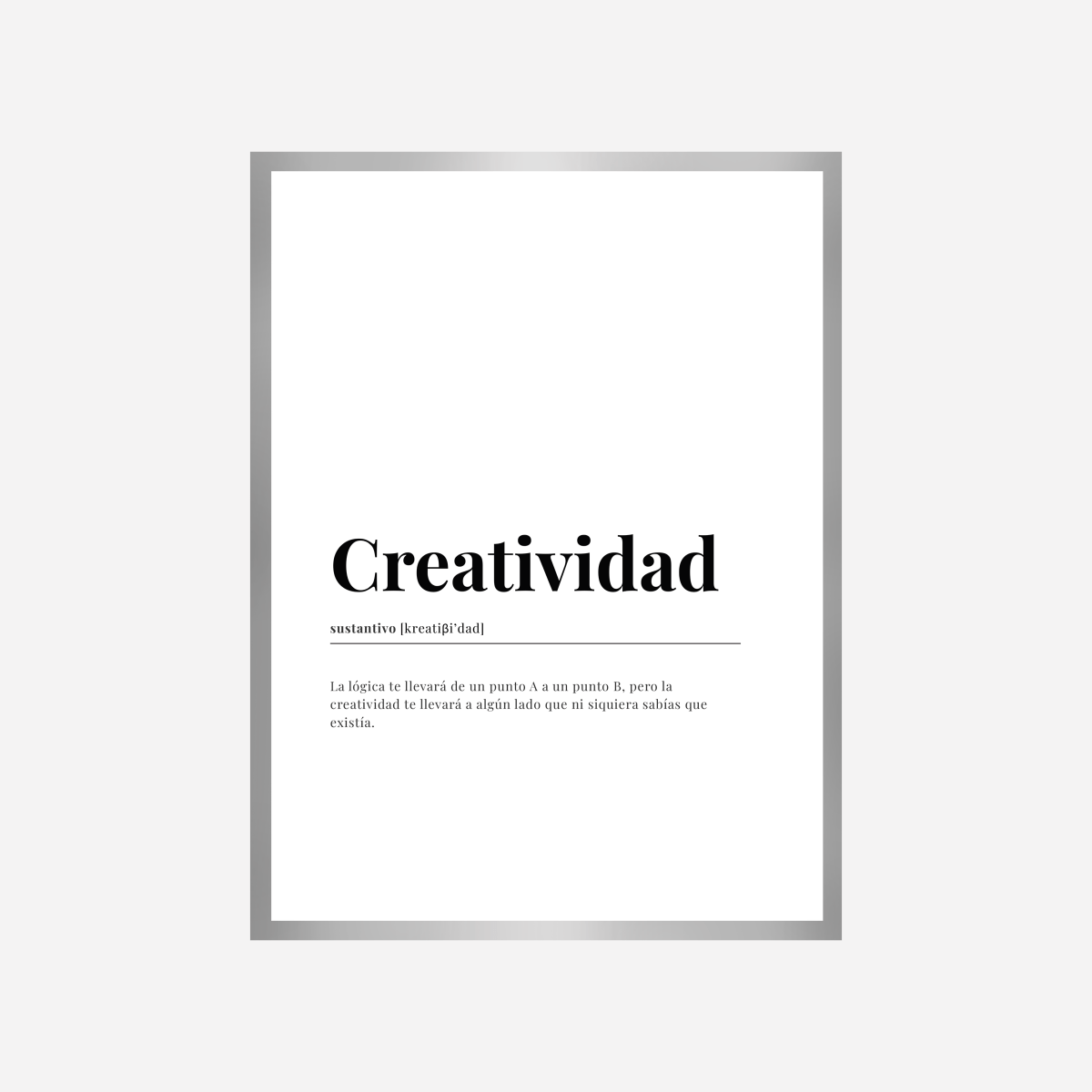 Creativity Spanish Dictionary Art Print - DesignPlace