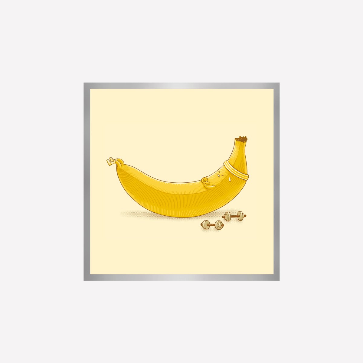 Crunches Banana Art Print - DesignPlace