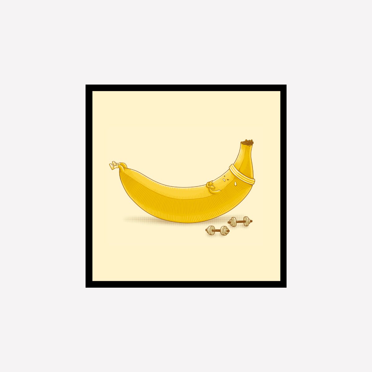 Crunches Banana Art Print - DesignPlace