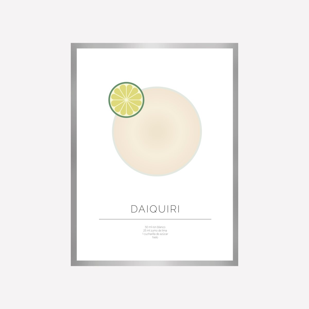 Daiquiri Line Art Print - DesignPlace