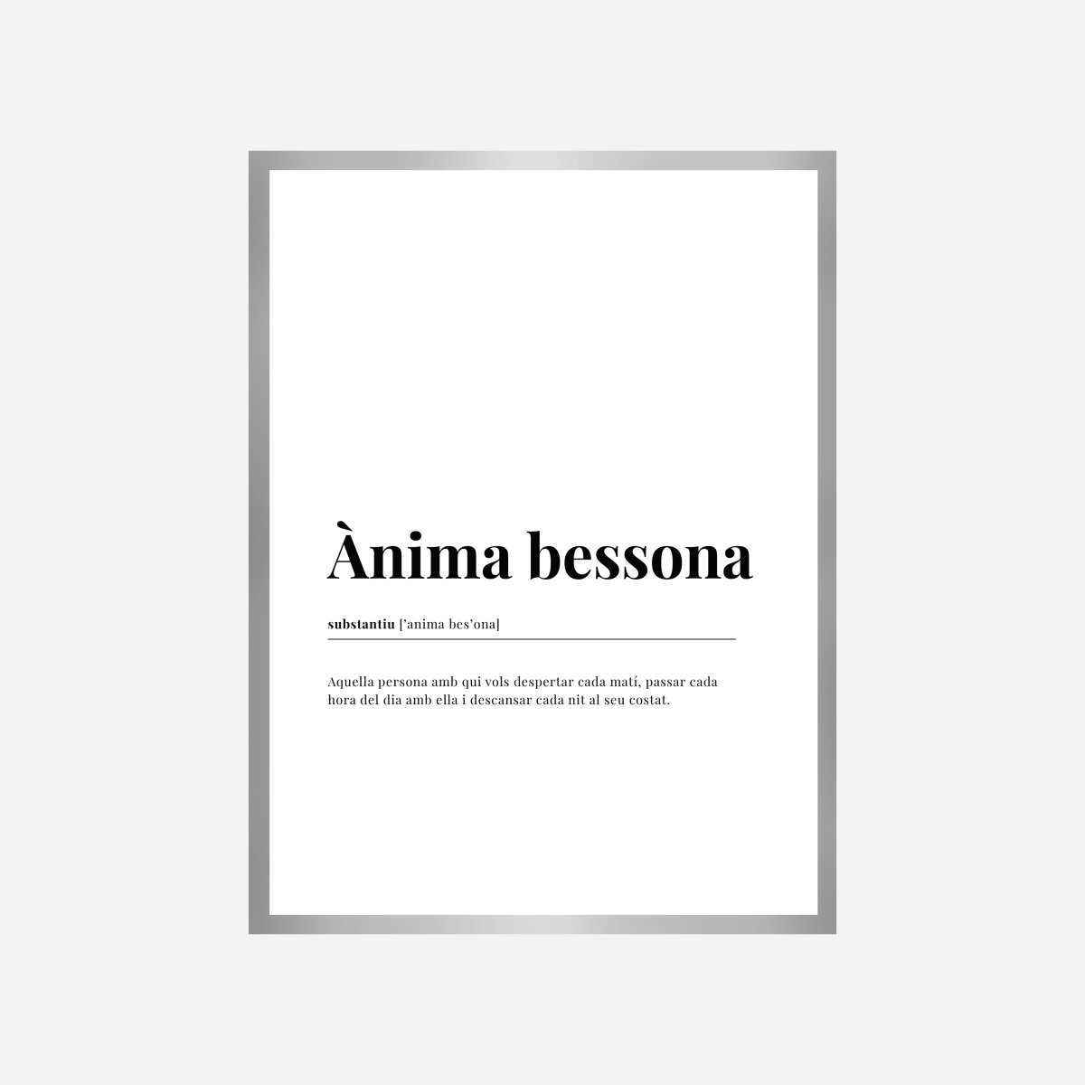 Definición Ànima bessona Lámina - DesignPlace