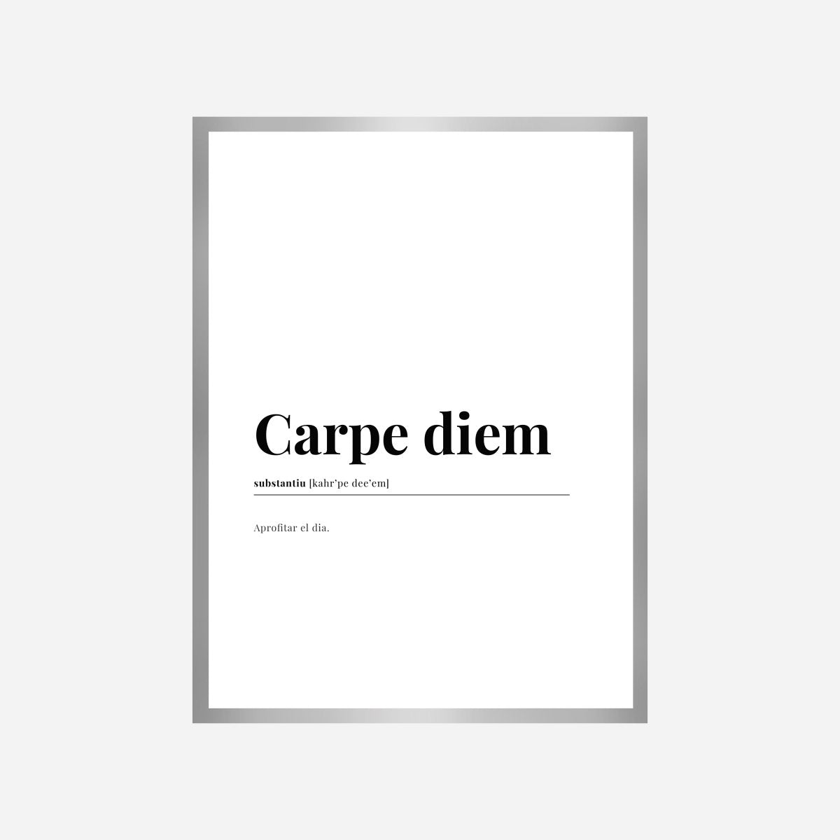 Definición Catalan Carpe Diem Lámina - DesignPlace