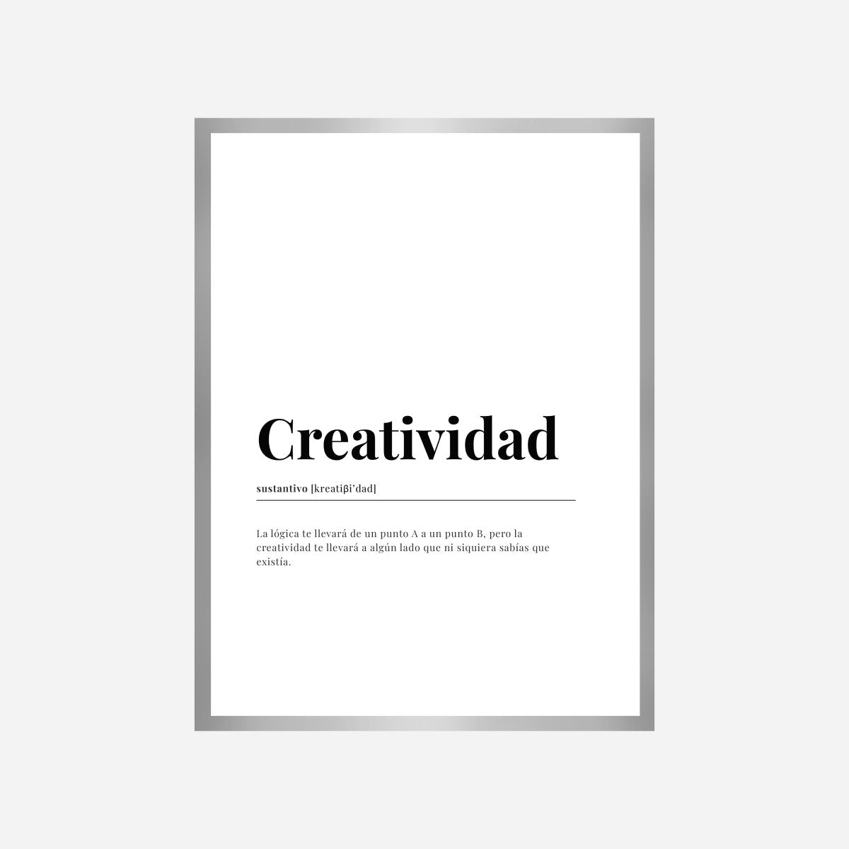 Definición Creatividad Castellano Lámina - DesignPlace