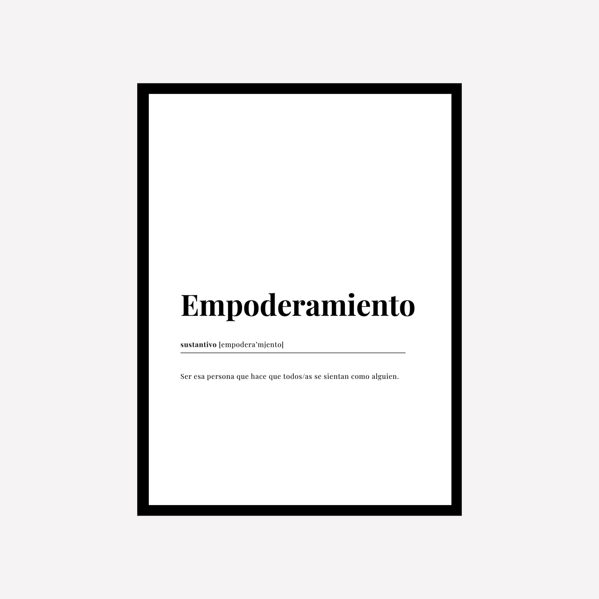 Definición Empoderamiento Lámina - DesignPlace