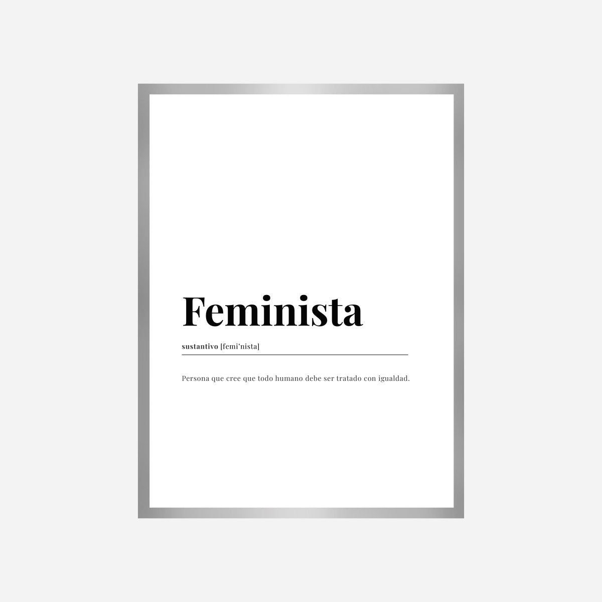 Definición Feminista Castellano Lámina - DesignPlace