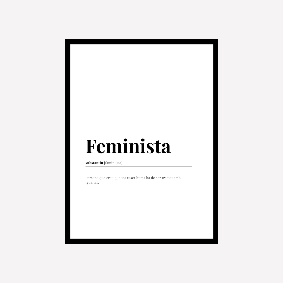 Definición Feminista Lámina - DesignPlace