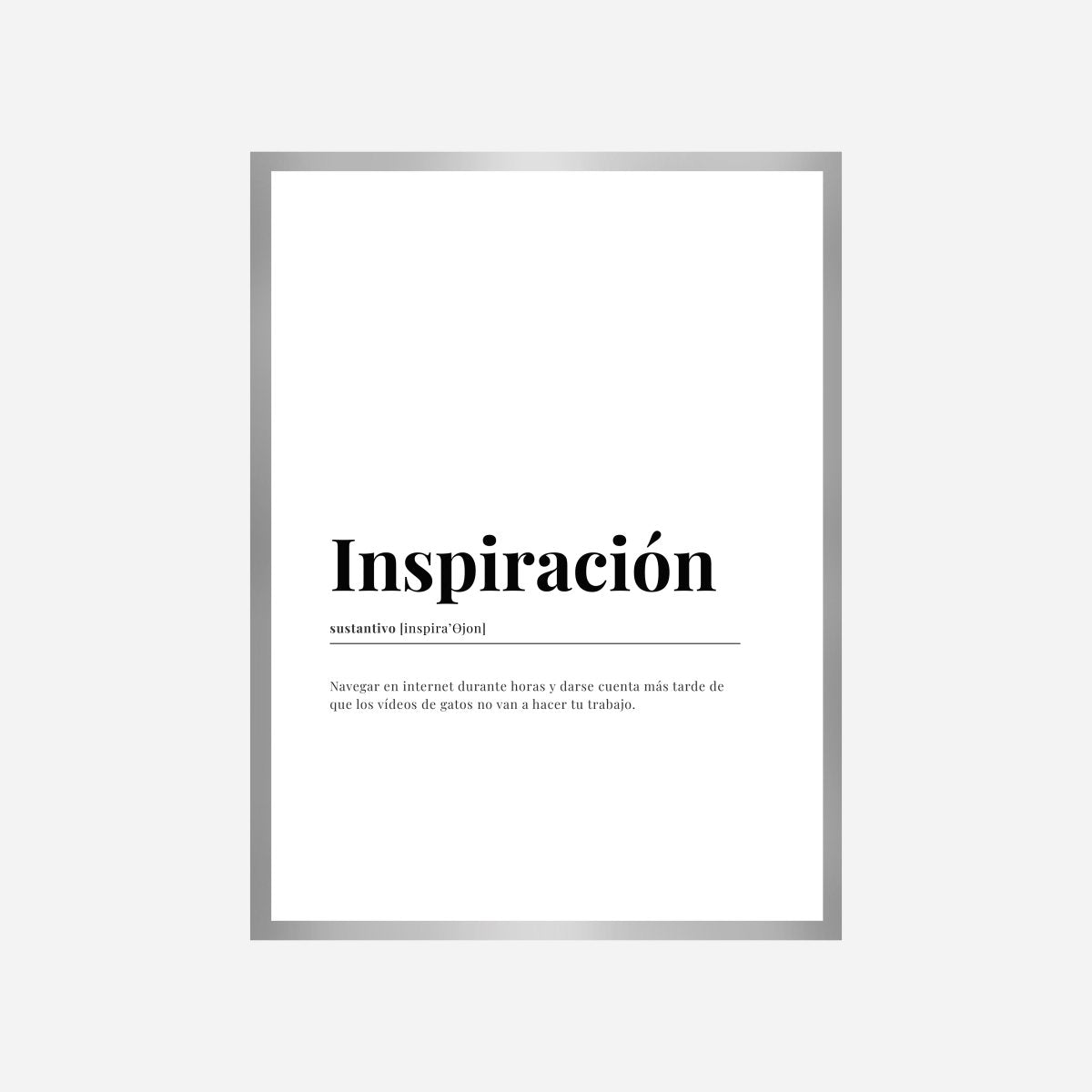 Definición Inspiración Castellano Lámina - DesignPlace