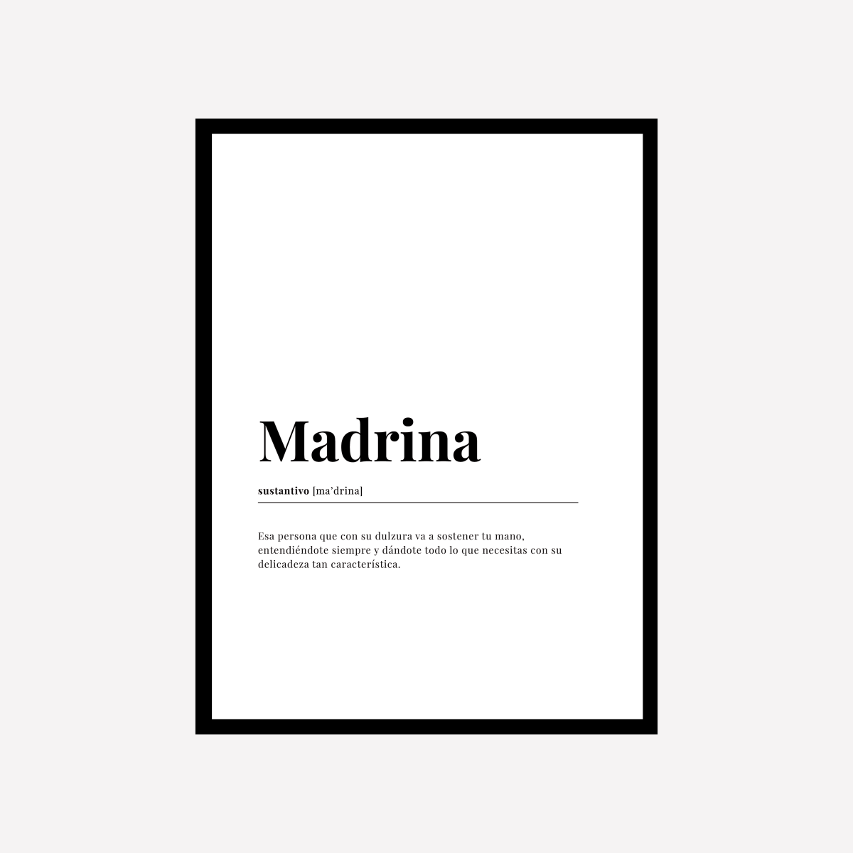 Definición Madrina Lámina - DesignPlace