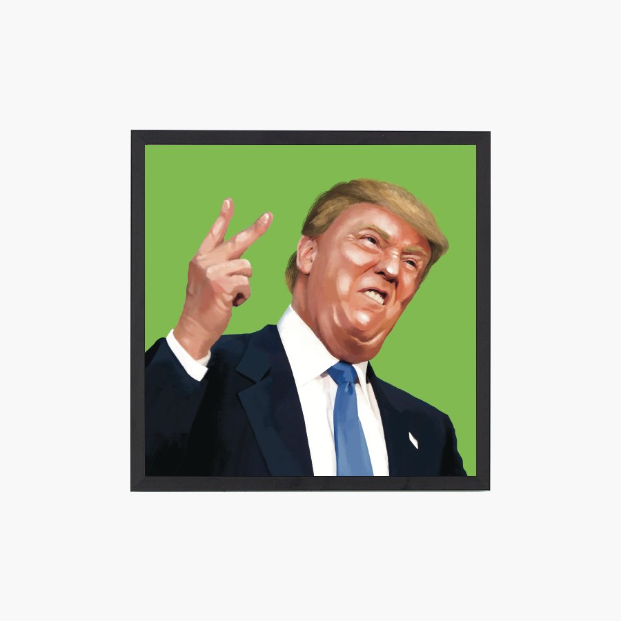 Donald Trump Peace Art Print - DesignPlace