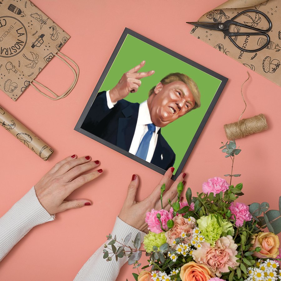 Donald Trump Peace Art Print - DesignPlace