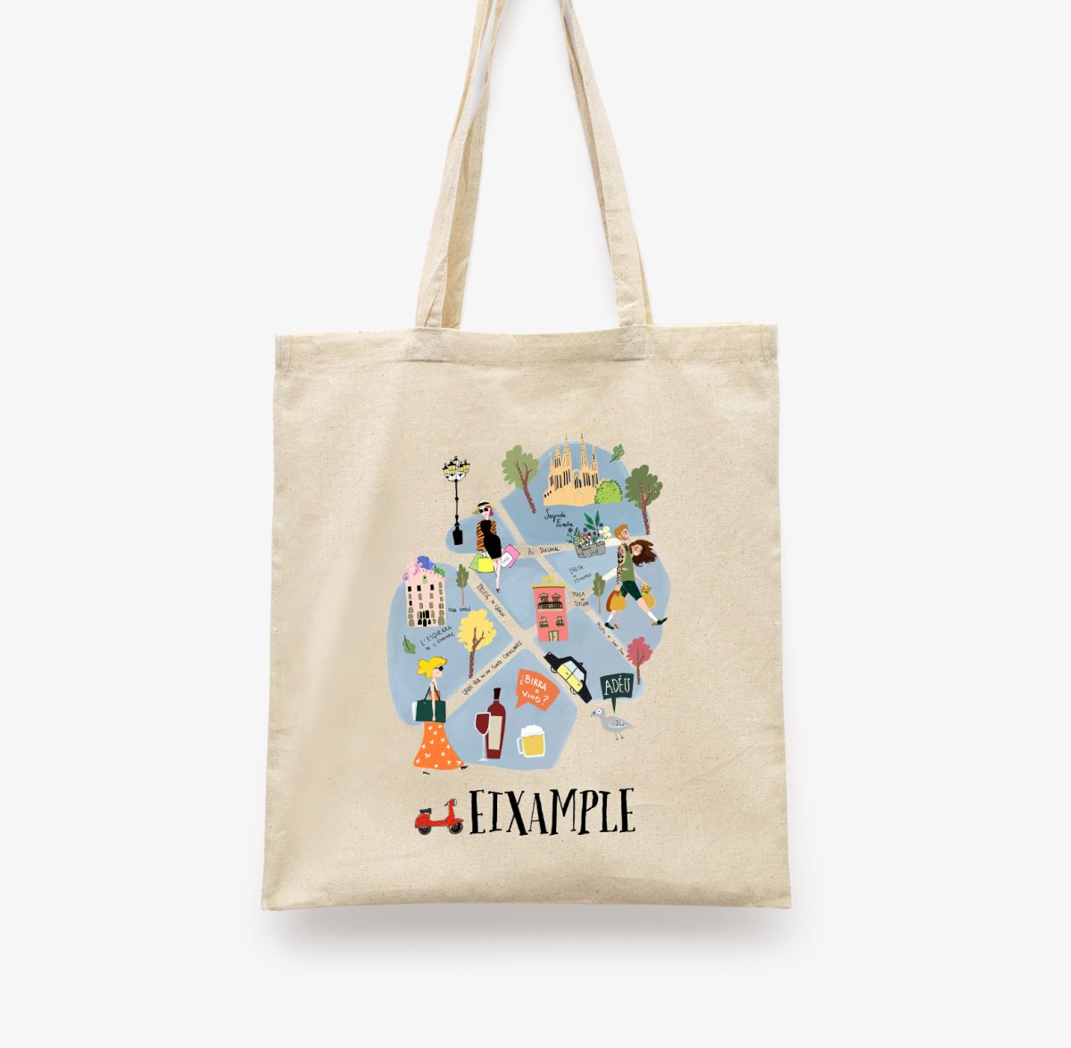 Eixample Barcelona Tote Bag - DesignPlace