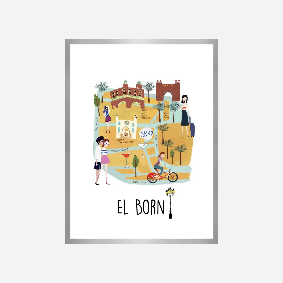 El Born Art Print - DesignPlace