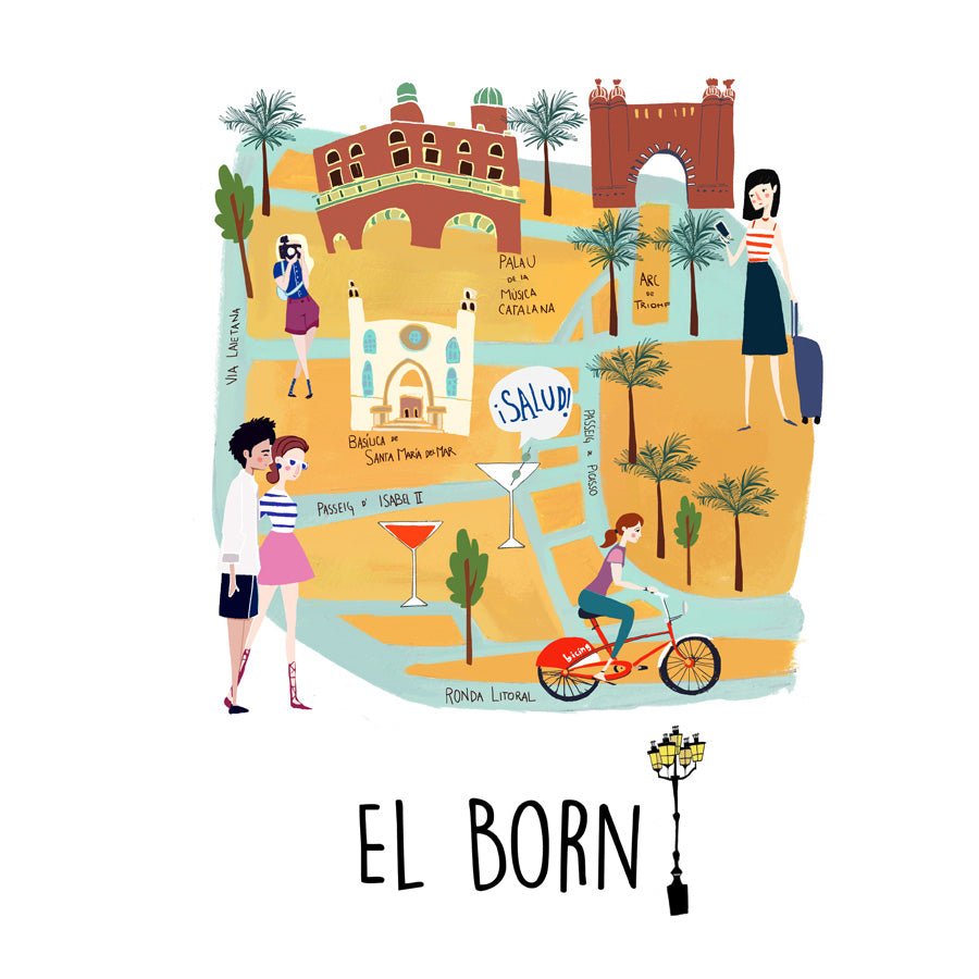 El Born Art Print - DesignPlace