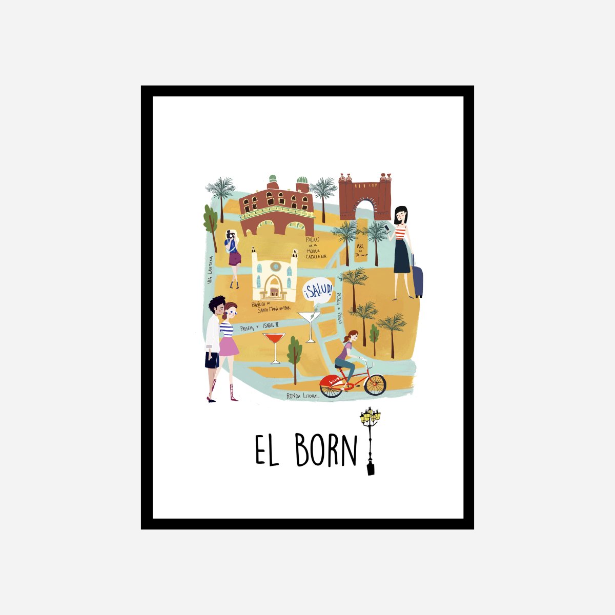 El Born Art Print - DesignPlace