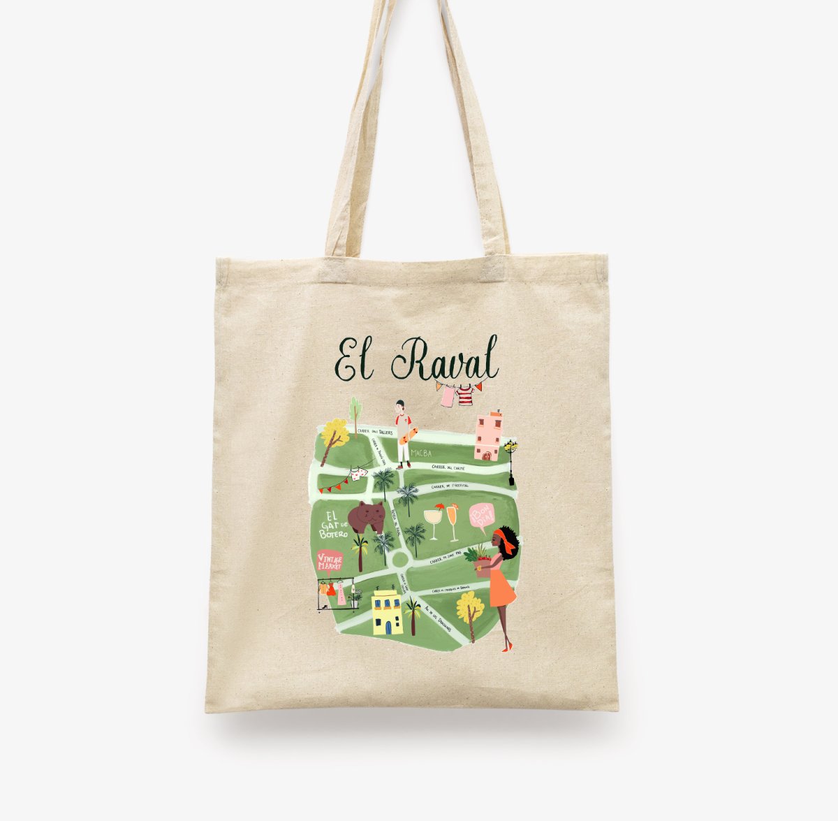 El Raval Barcelona Tote Bag - DesignPlace